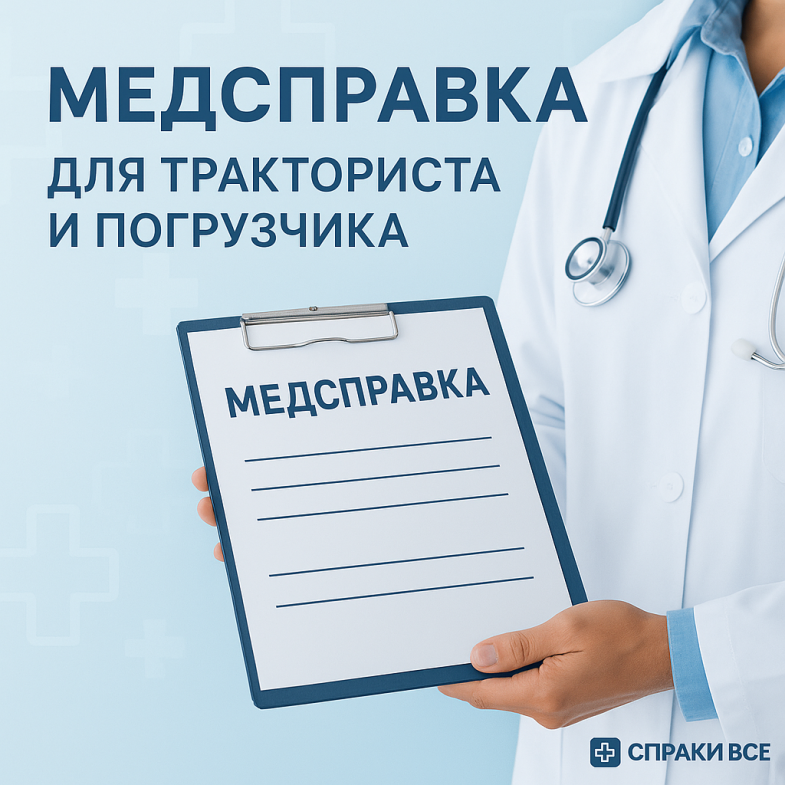 справка для тракториста и погрузчика