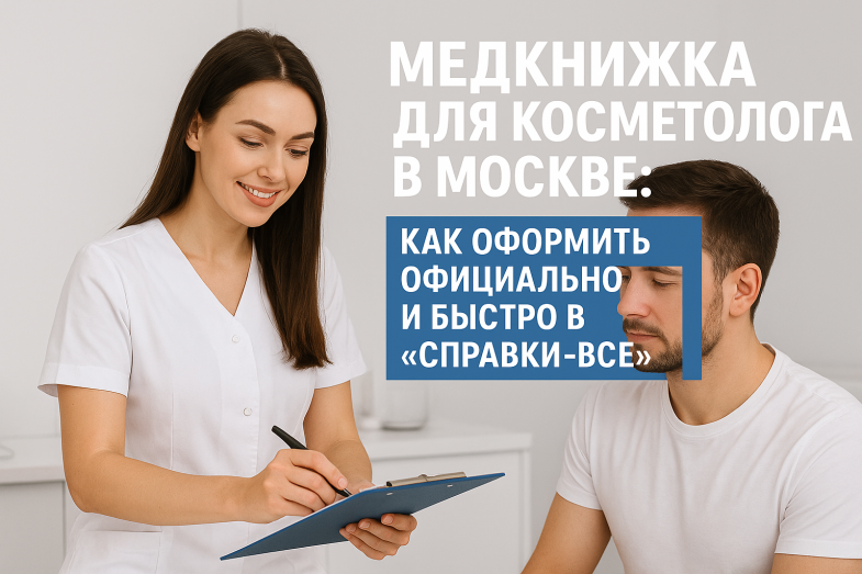 медкнижка косметологу