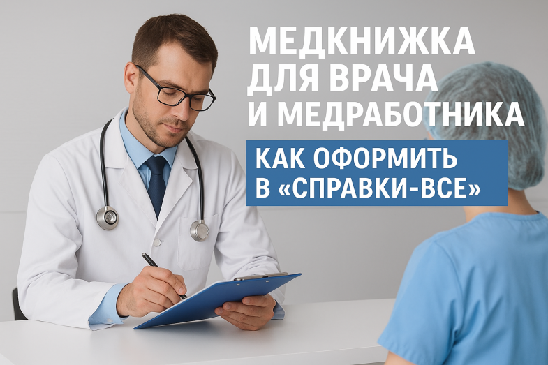 Медкнижка для врача и медработника