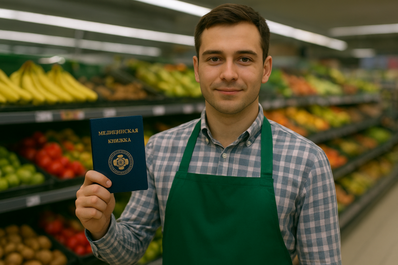 Медкнижка для продавца