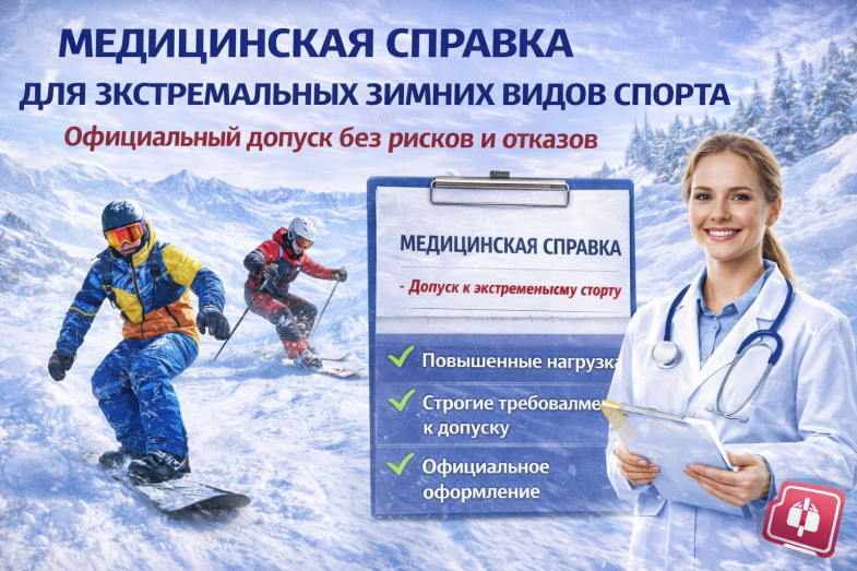 Медицинская справка для экстремальных зимних видов спорта