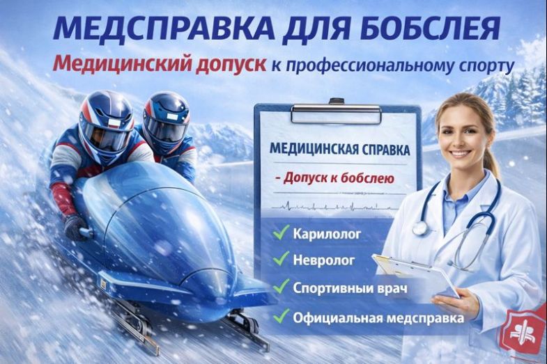 медсправка для занятий бобслеем