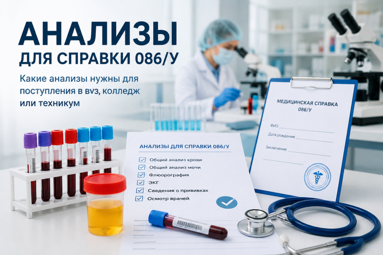 Анализы для справки 086/у