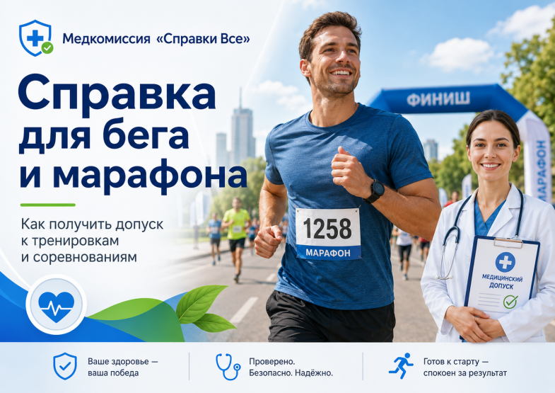 Медицинская справка для бега и марафона