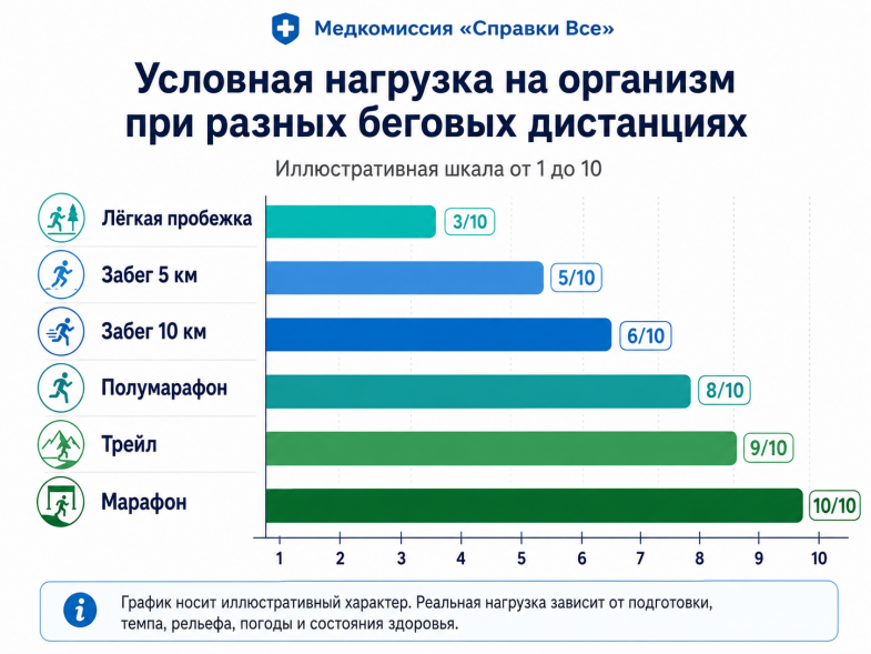 Справка для бега и марафона