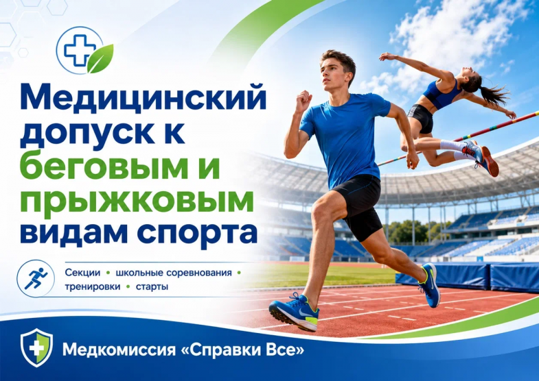 медицинский допуск к беговым и прыжковым видам спорта