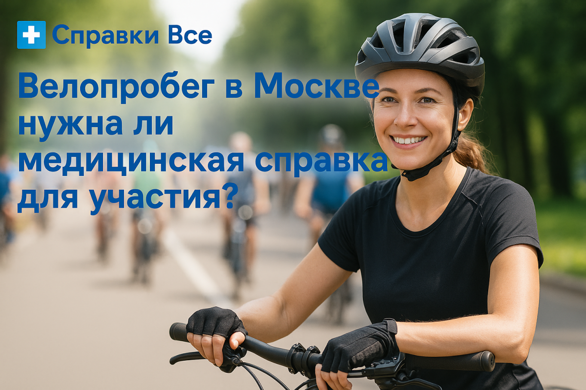 справка для участия в велопробеге