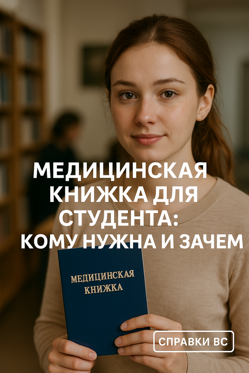 медицинская книжка для студента